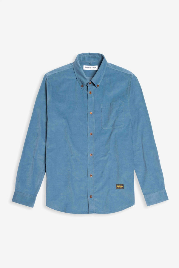 Enda Pocket Shirt(Blue) - Kings of Indigo