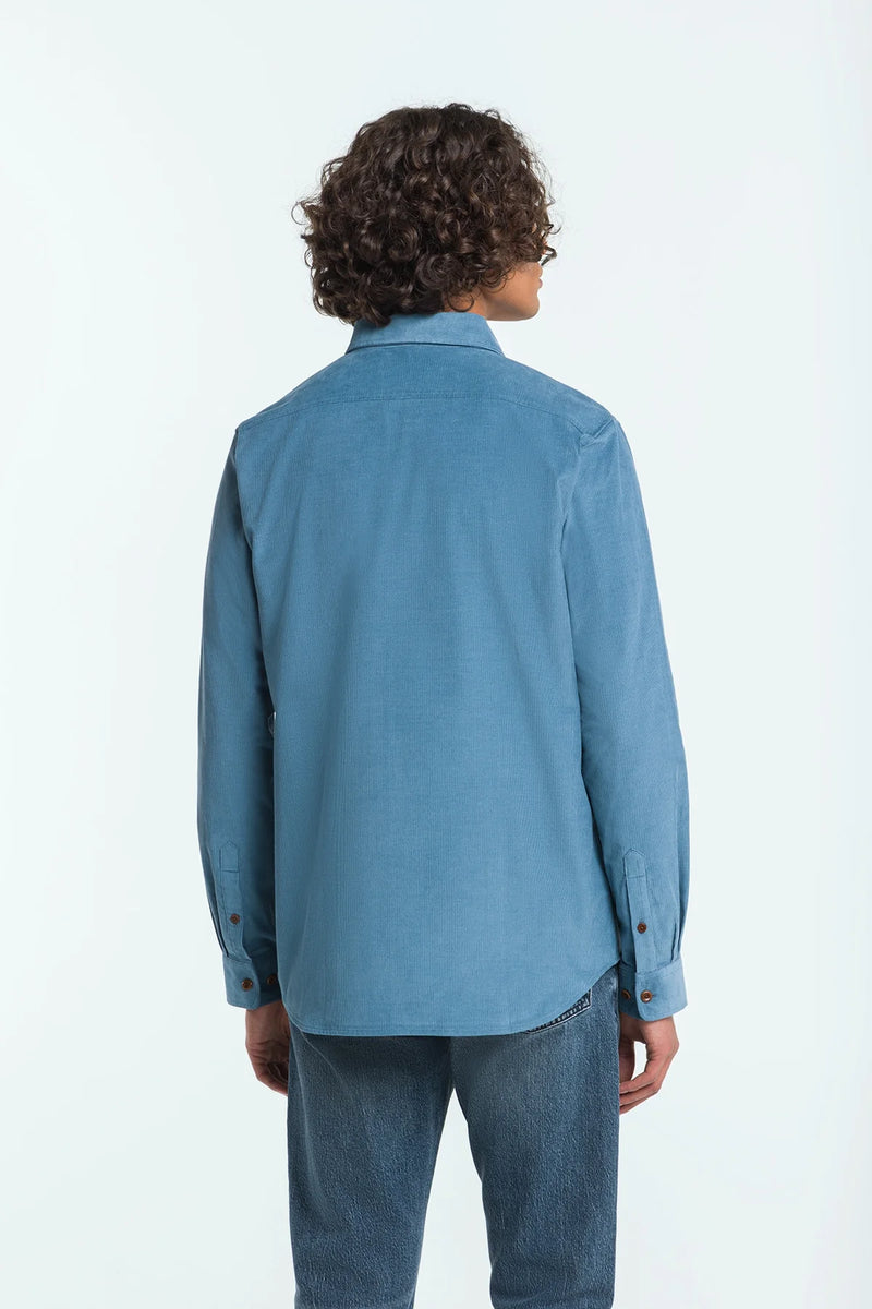 Enda Pocket Shirt(Blue) - Kings of Indigo