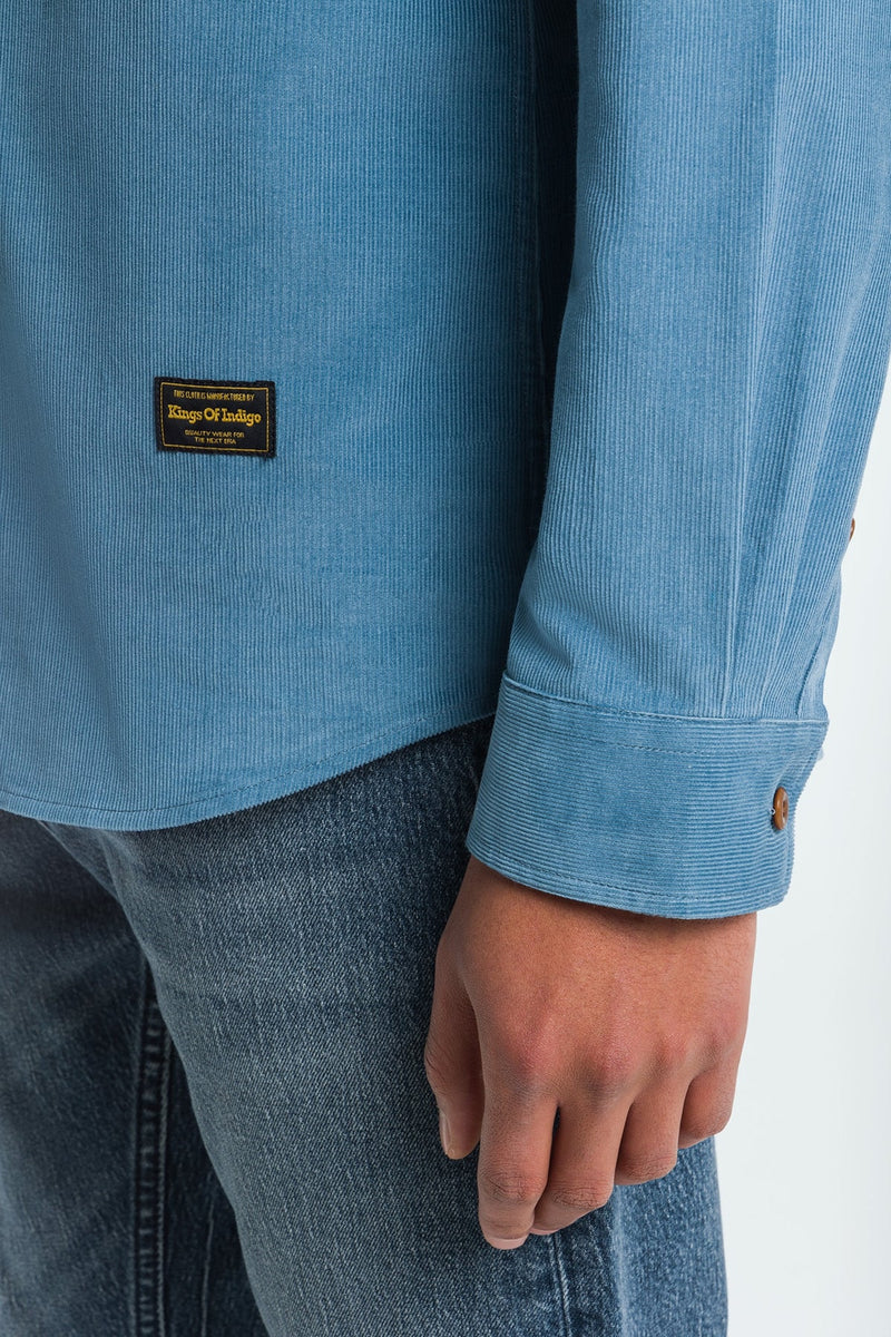 Enda Pocket Shirt(Blue) - Kings of Indigo