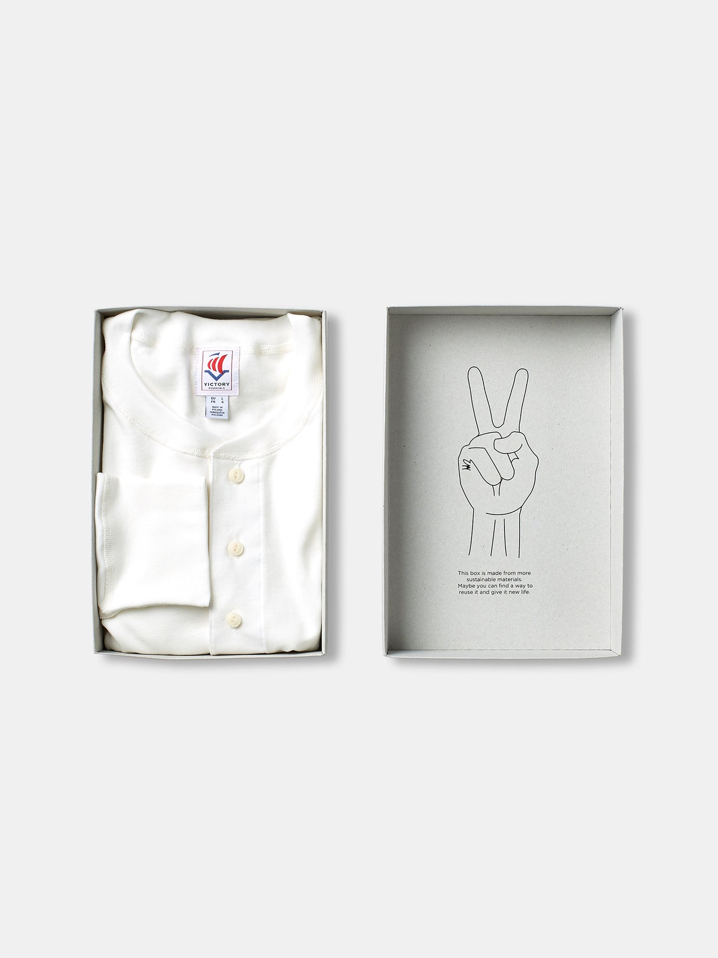 VE Karl LS Henley 230 - Off White - Victory - RES-RES