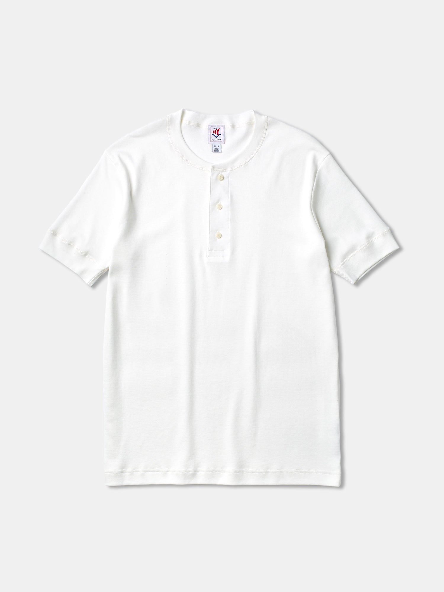 VE Karl SS Henley 230 - Off White - RES-RES