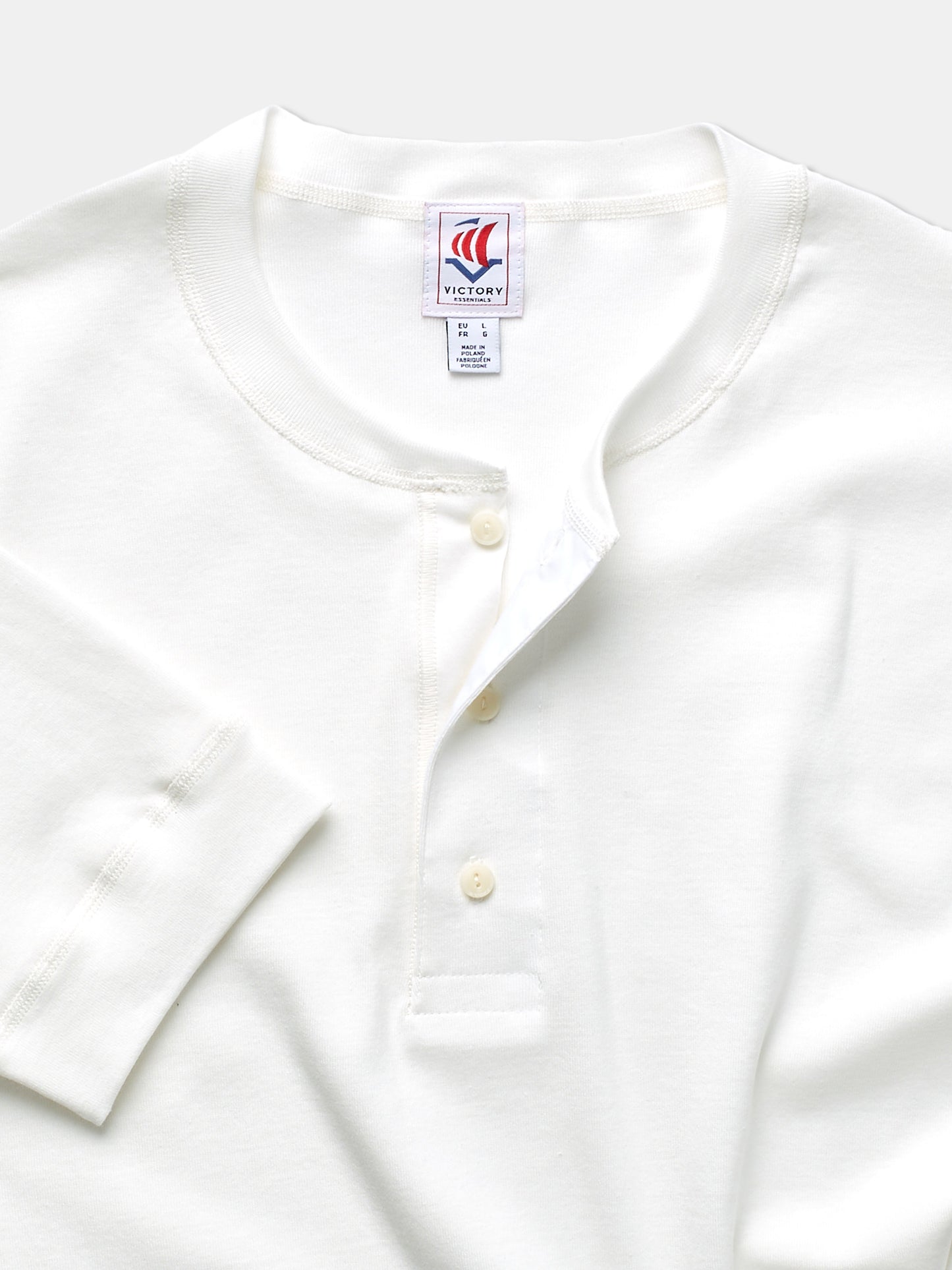 VE Karl SS Henley 230 - Off White - RES-RES