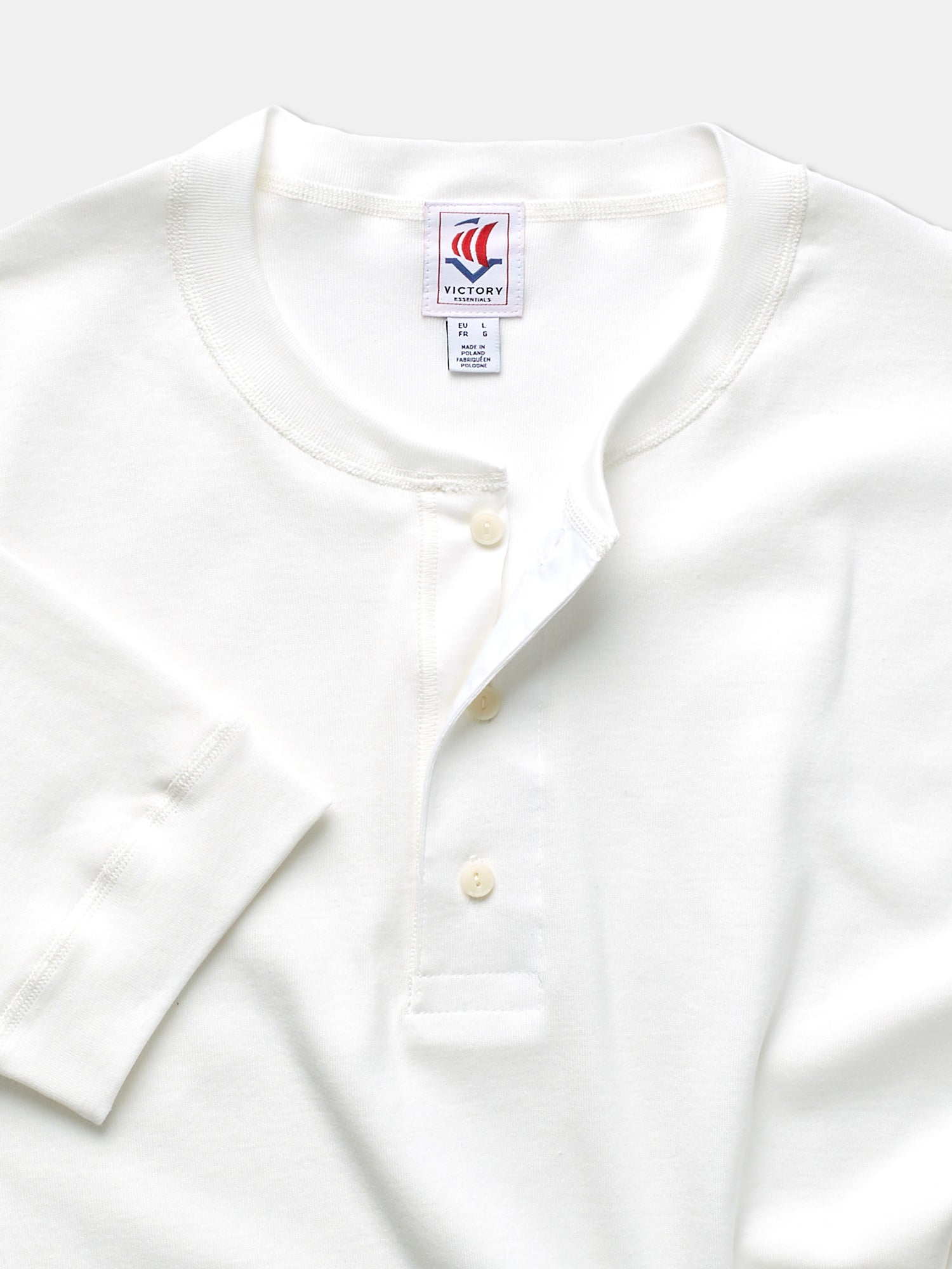 VE Karl SS Henley 230 - Off White - RES-RES