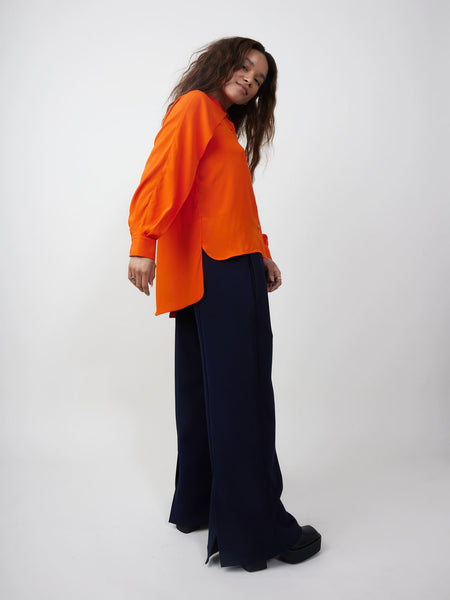 Agnes Shirt (Orange) - La Femme Rousse