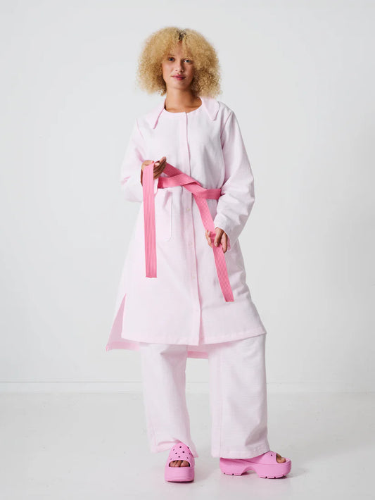 Uma skjorte (Soft Pink &amp; Cloudy White) - La Femme Rousse