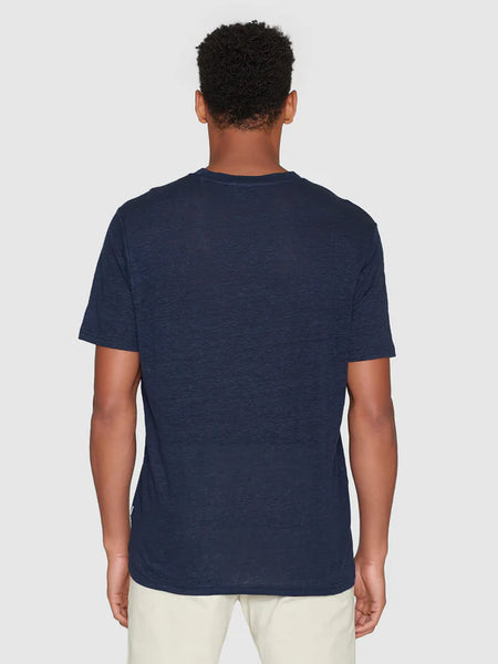 Linen T-shirt (Total Eclipse) - Knowledge Cotton Apparel