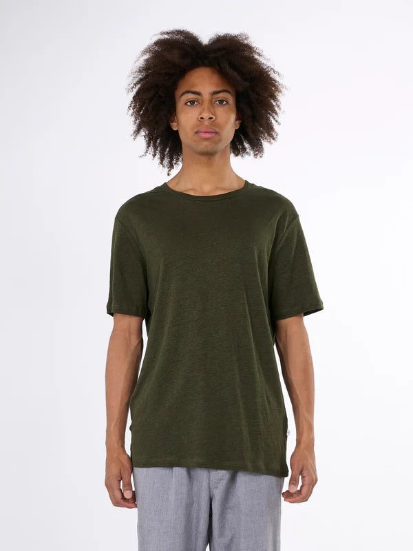 Hør T-shirt GOTS / Vegansk (Forrest Night)