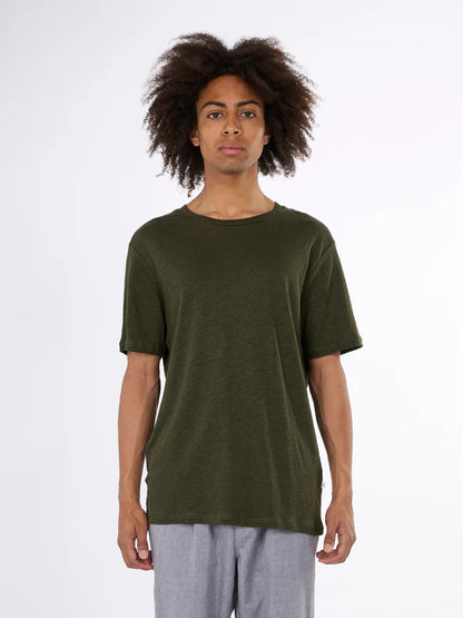 Hør T-shirt GOTS / Vegansk (Forrest Night)