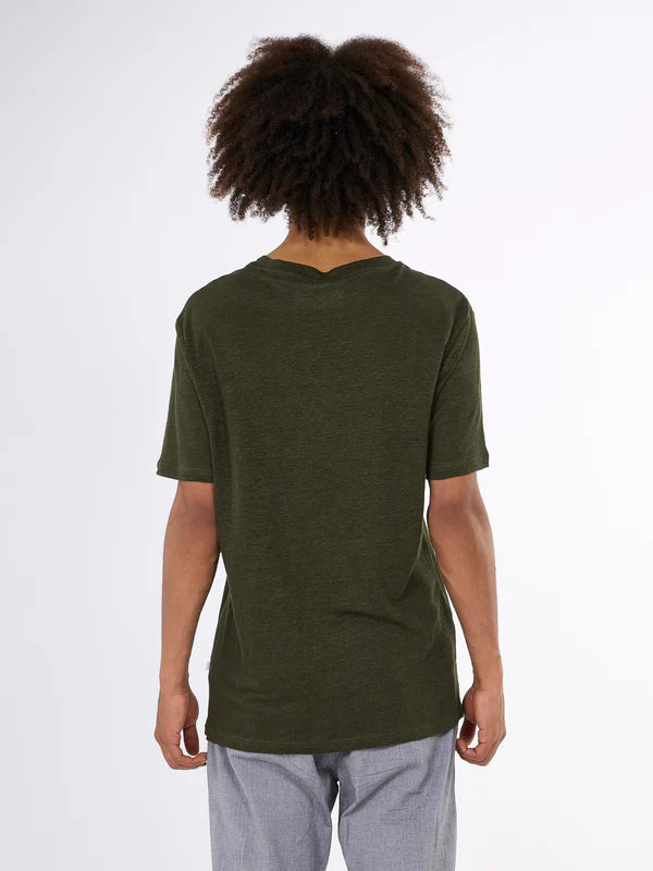 Hør T-shirt GOTS / Vegansk (Forrest Night)