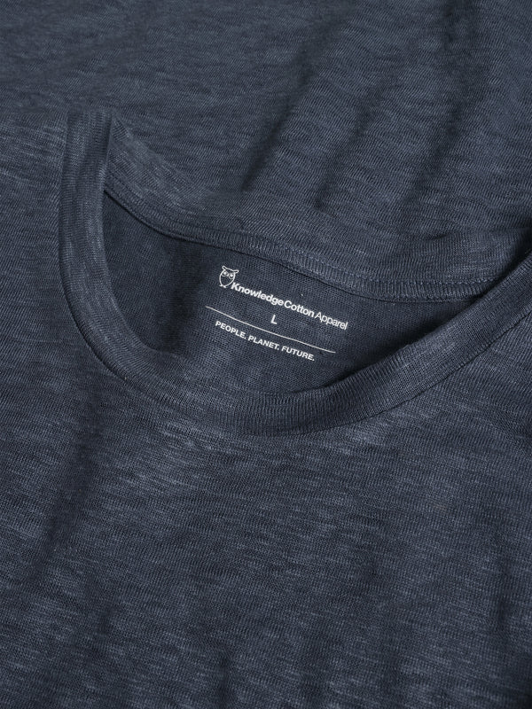 Linen T-shirt GOTS / Vegan (Vintage Indigo)