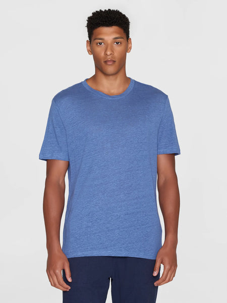 Linen T-shirt (Moonlight Blue) - Knowledge Cotton Apparel