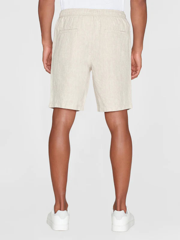 Løse hørshorts (fjergrå) - Knowledge Cotton Apparel