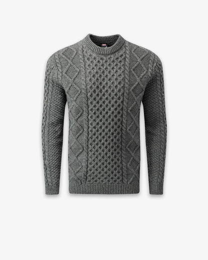 Aran Jumper - Grey - RES-RES
