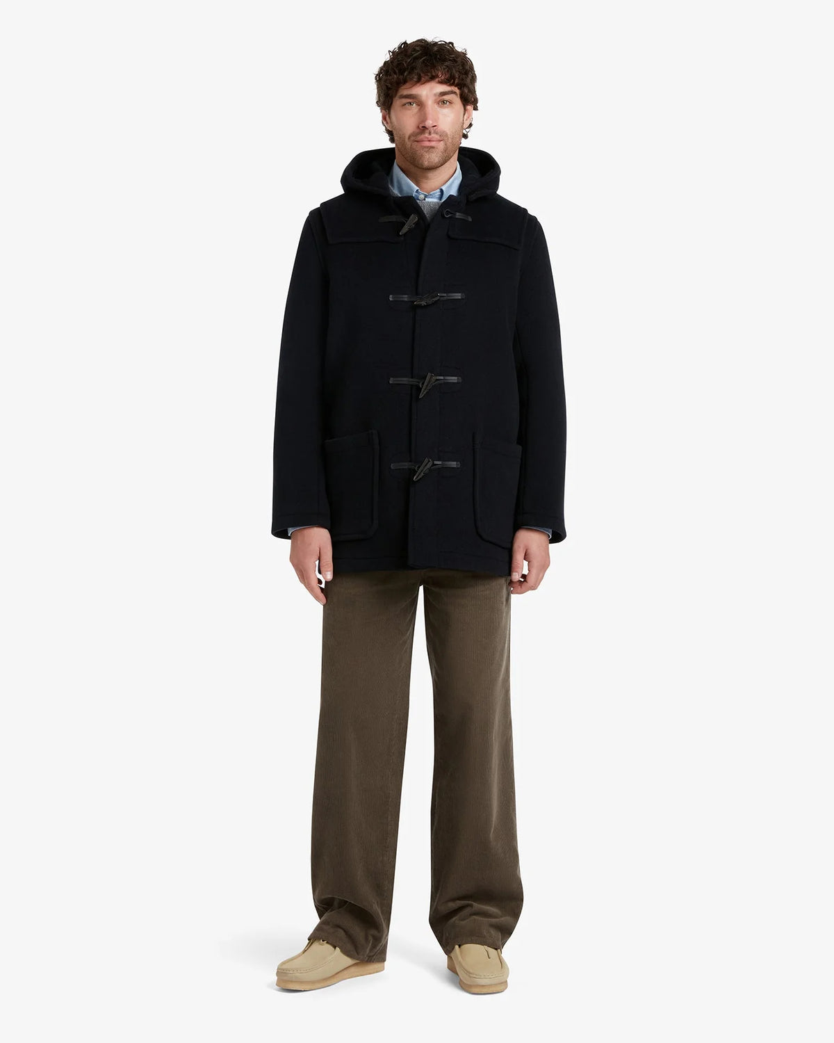 Mens Morris Duffle Coat /Navy