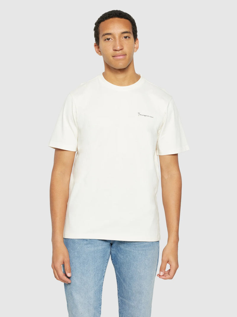 Regular Fit Owl Trip Print T-shirt (white) - Knowledge Cotton Apparel