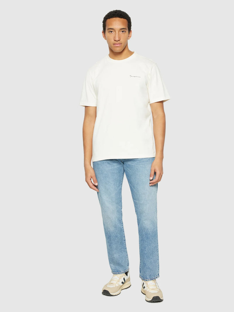 Regular Fit Owl Trip Print T-shirt (white) - Knowledge Cotton Apparel