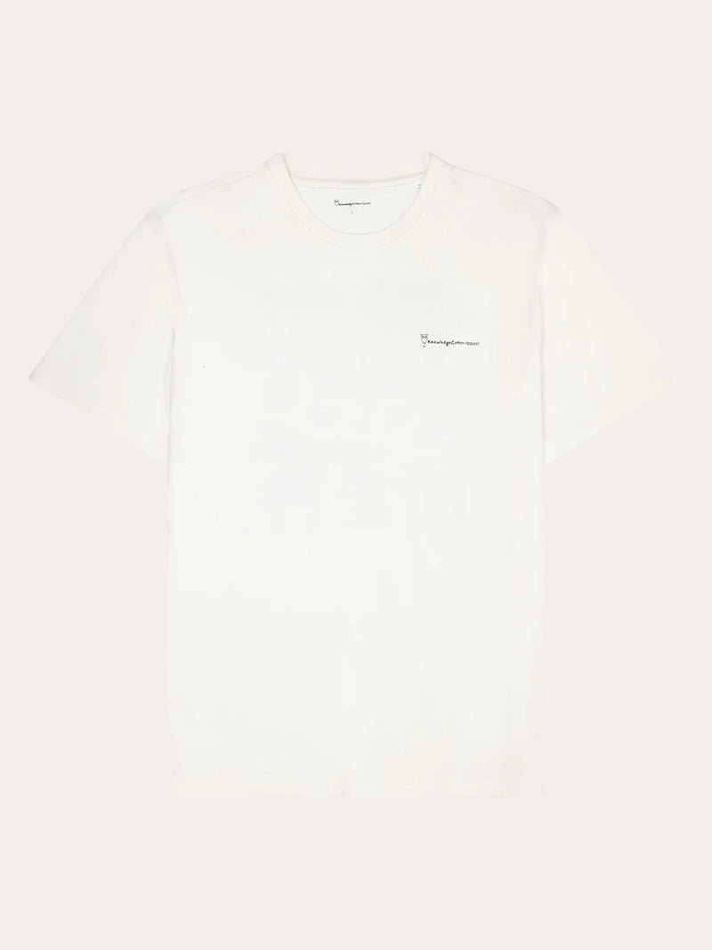 Regular Fit Owl Trip Print T-shirt (white) - Knowledge Cotton Apparel