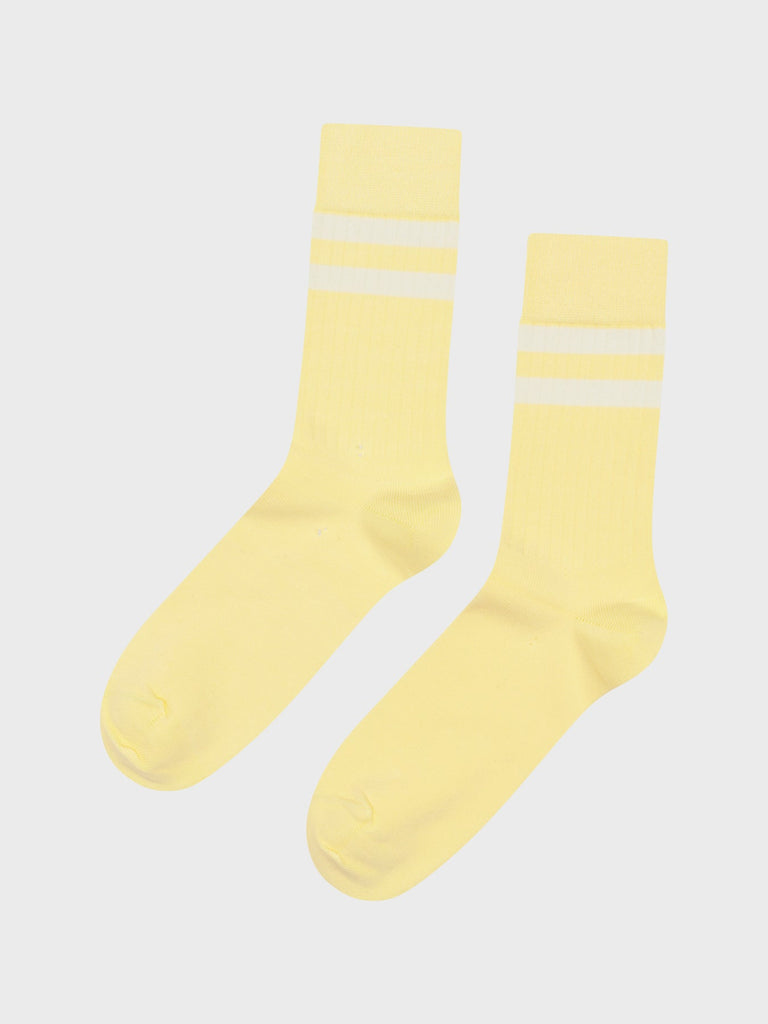 Retro Cotton Sock (Lemon Sorbet/Cream) - Klitmøller Collective