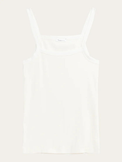 Rip Strap Top - Regenerativ økologisk certificeret - GOTS/Vegan (Star White)