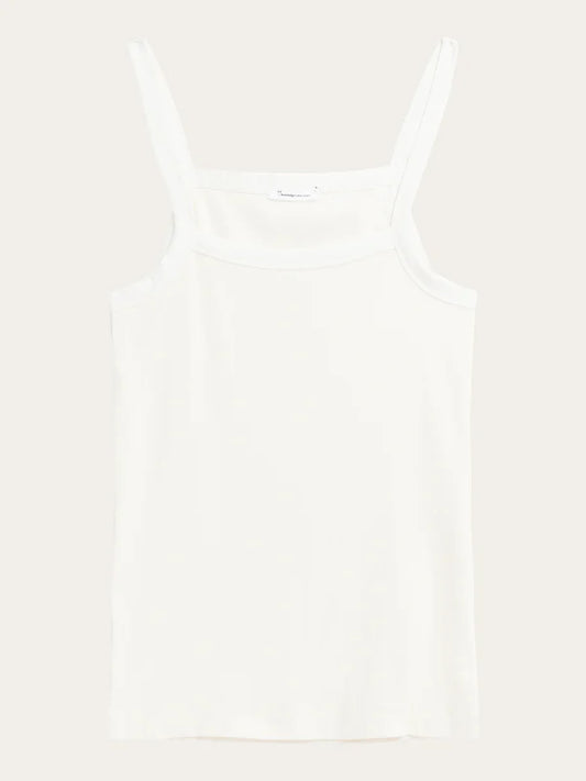 Rip Strap Top - Regenerativ økologisk certificeret - GOTS/Vegan (Star White)