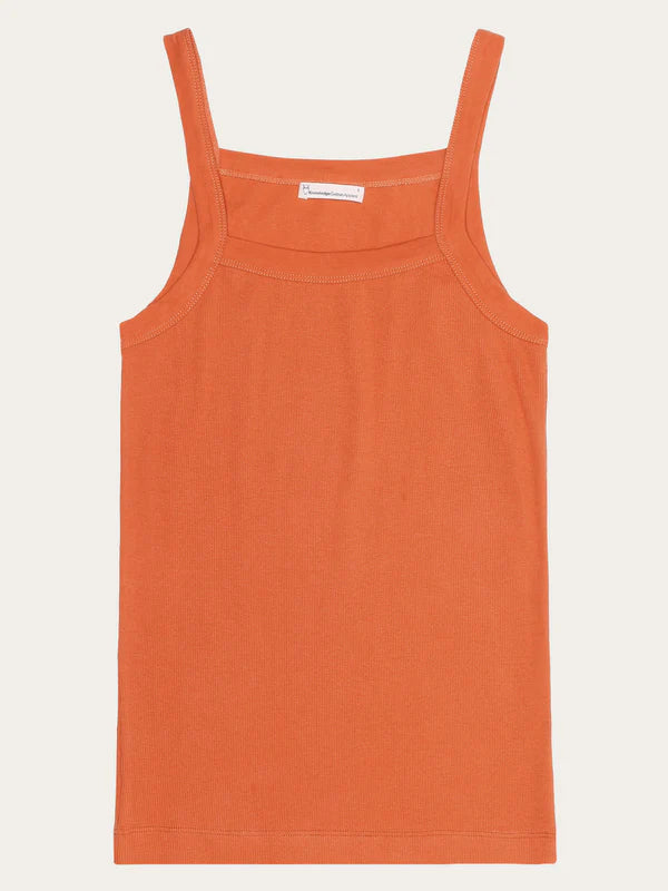 Rip Strap Top - Regenerativ økologisk certificeret - GOTS/Vegan (Langoustino)