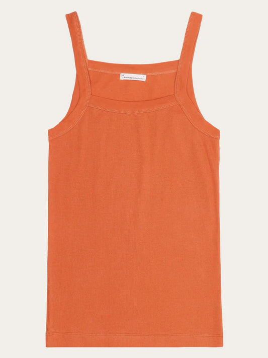Rip Strap Top - Regenerativ økologisk certificeret - GOTS/Vegan (Langoustino)