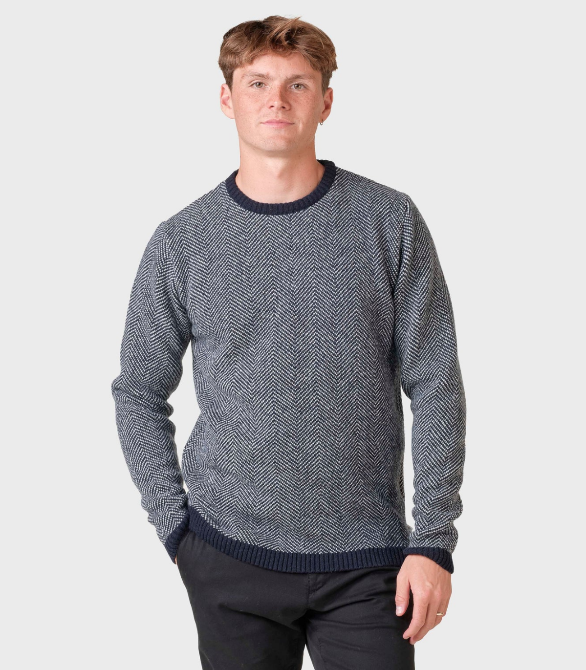 Keld Knit (Navy/Cream) - Klitmøller Collective