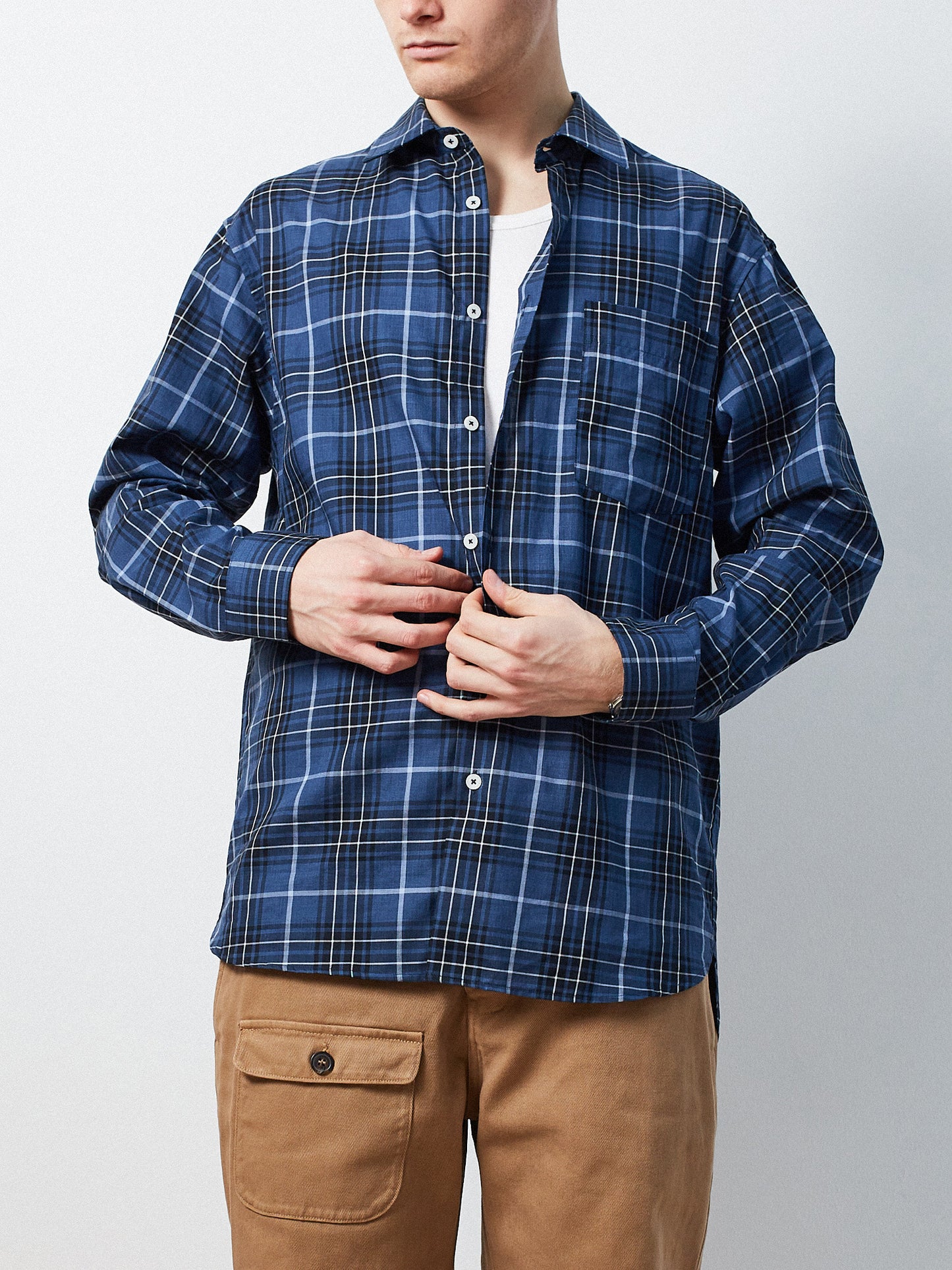 VE Clean Shirt /Blue Check - RES-RES