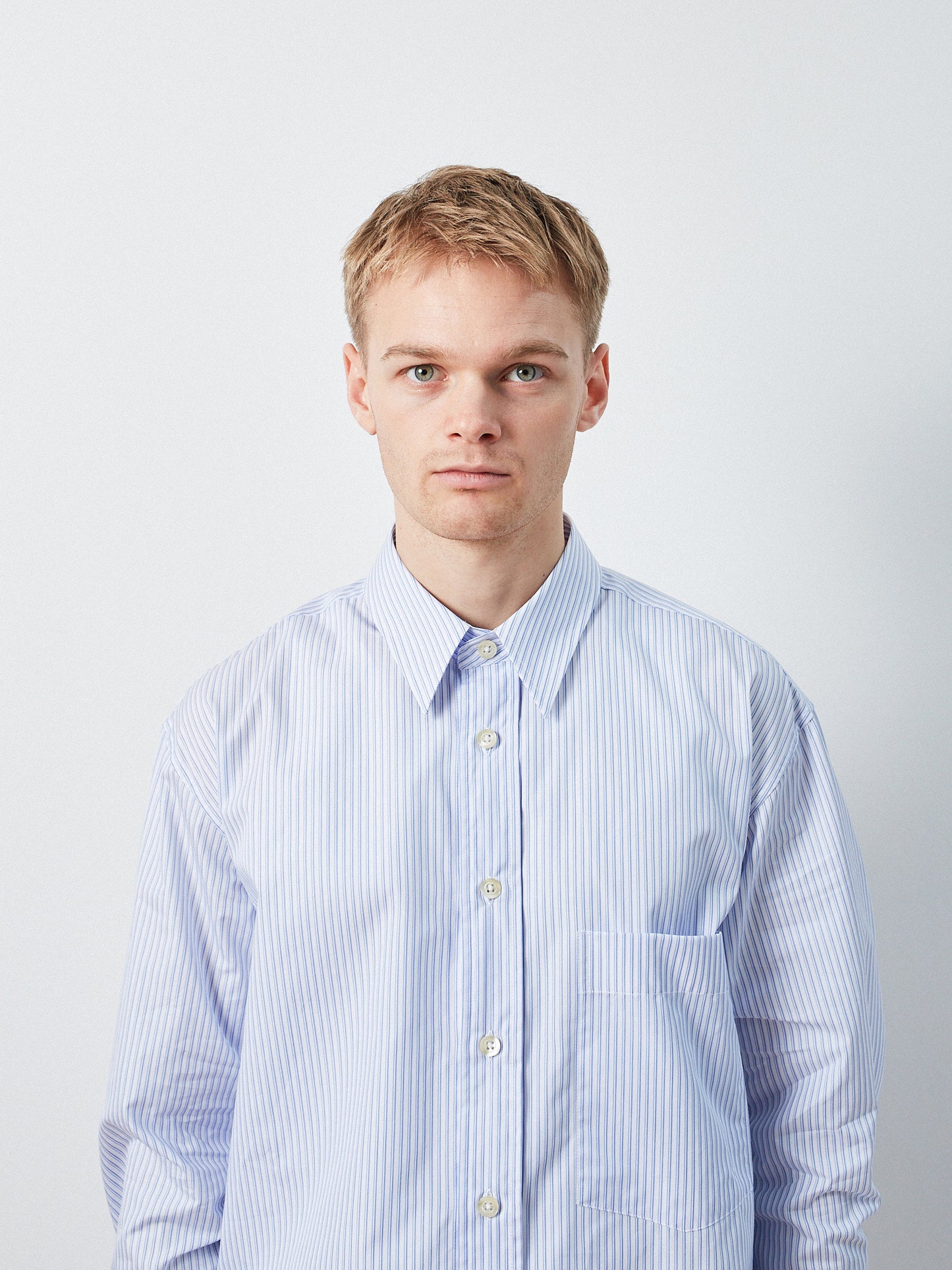VE Charles Shirt /Blue Stripe