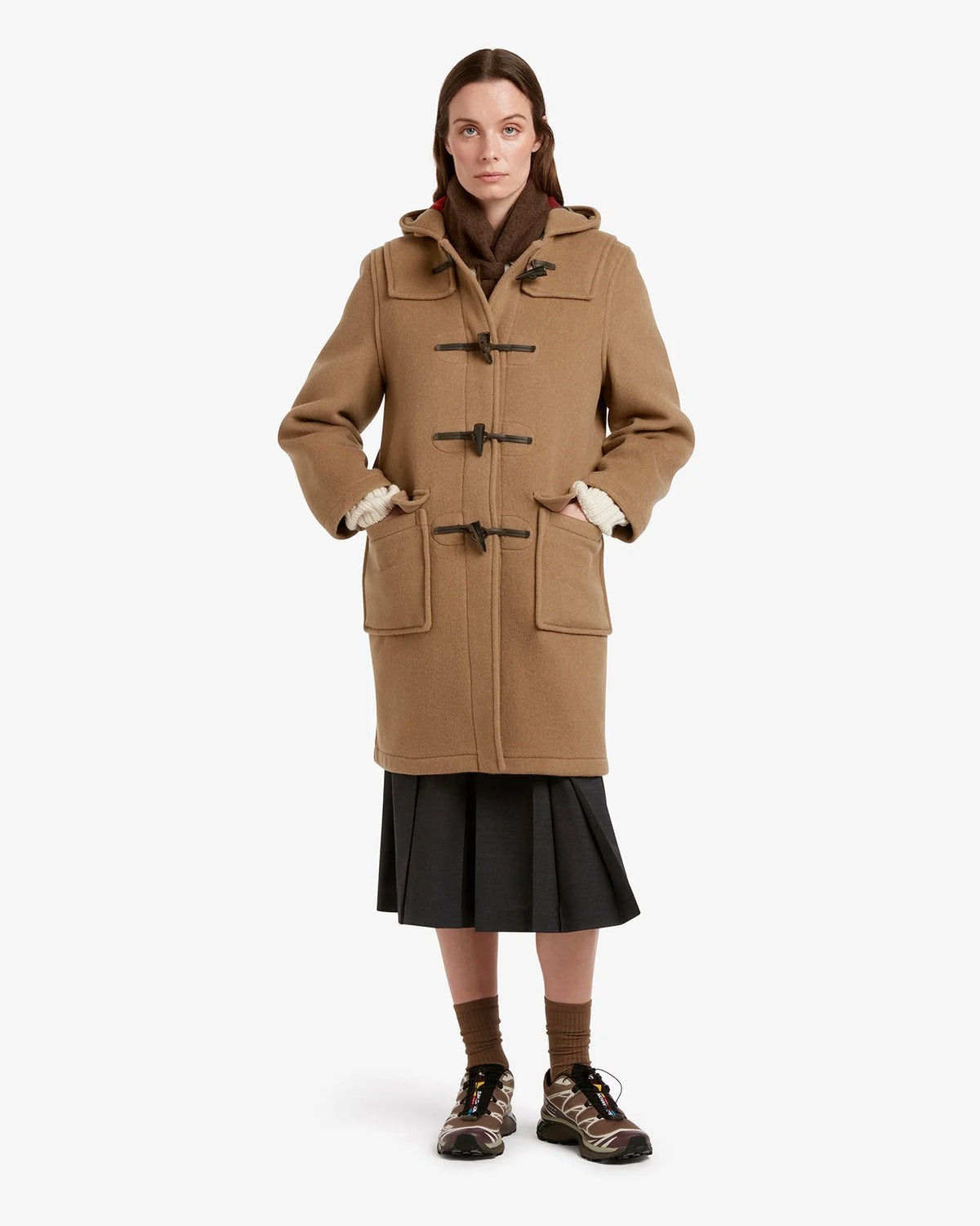 Ladies Classic Duffle Coat /Camel