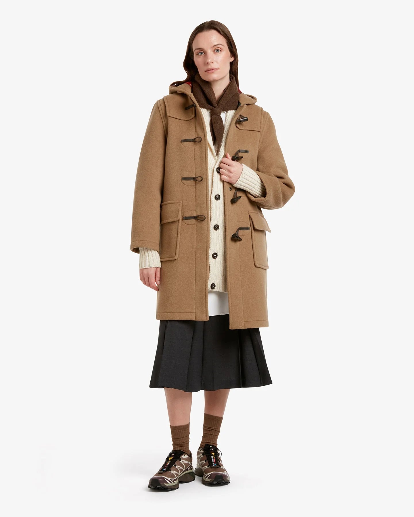 Ladies Classic Duffle Coat /Camel