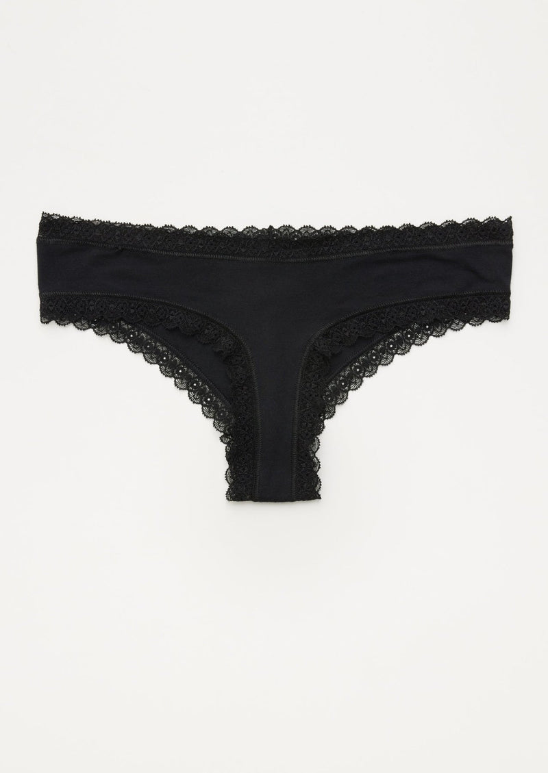 Jupiter Lace Panties (Black) - Woron