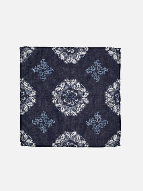 Ingrid Bandana Paisley (Navy) - Nudie Jeans