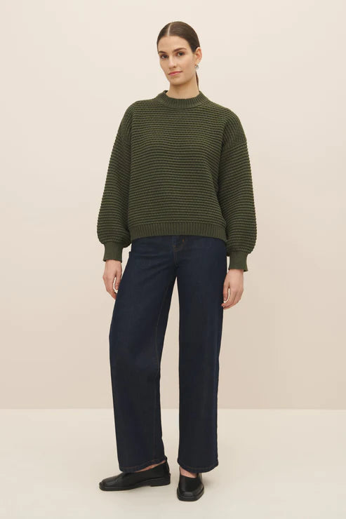 Bubble Jumper (Khaki Marle) - Kowtow