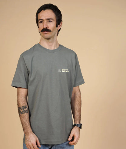 EARTH KARMA BRUSHED T-SHIRT CASTOR GREY - RES-RES
