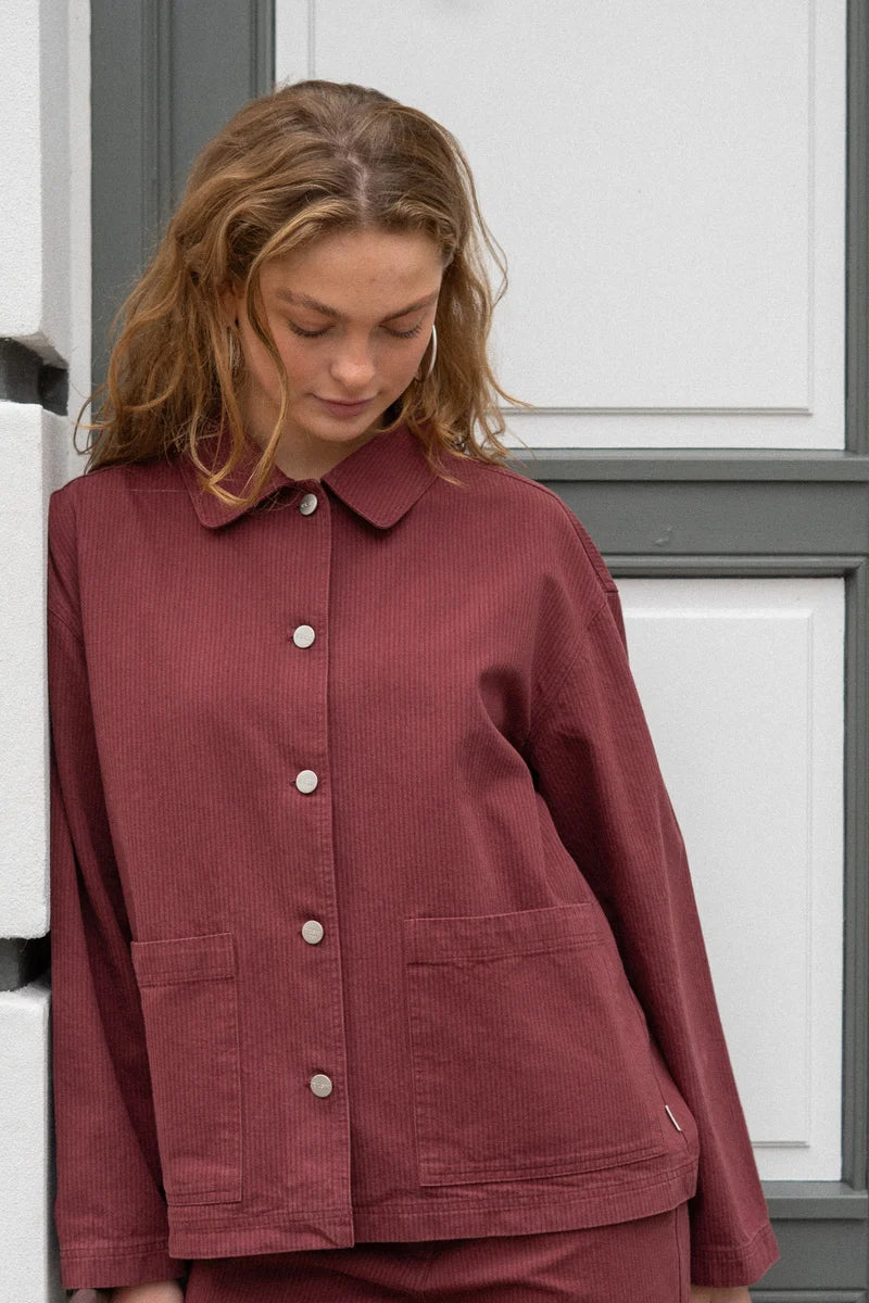 Ease Womens Overshirt /Bordeaux-Brick