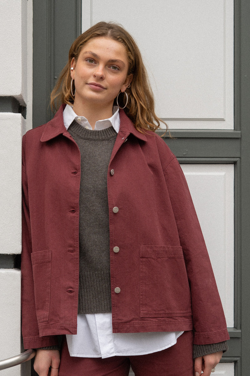 Ease Womens Overshirt /Bordeaux-Brick