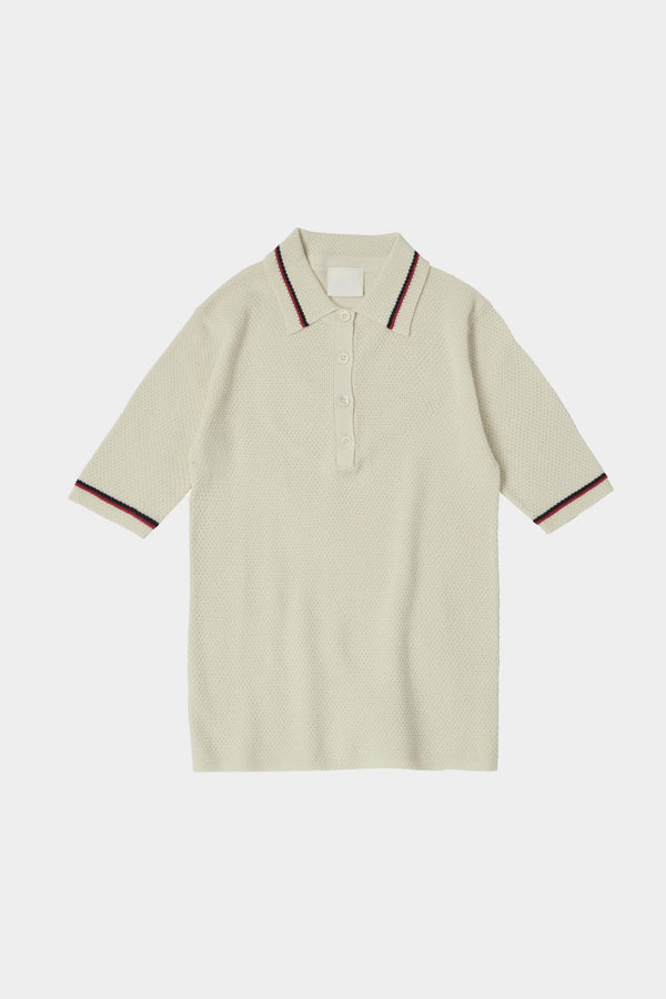 High Twist Polo (Ecru) - FUB