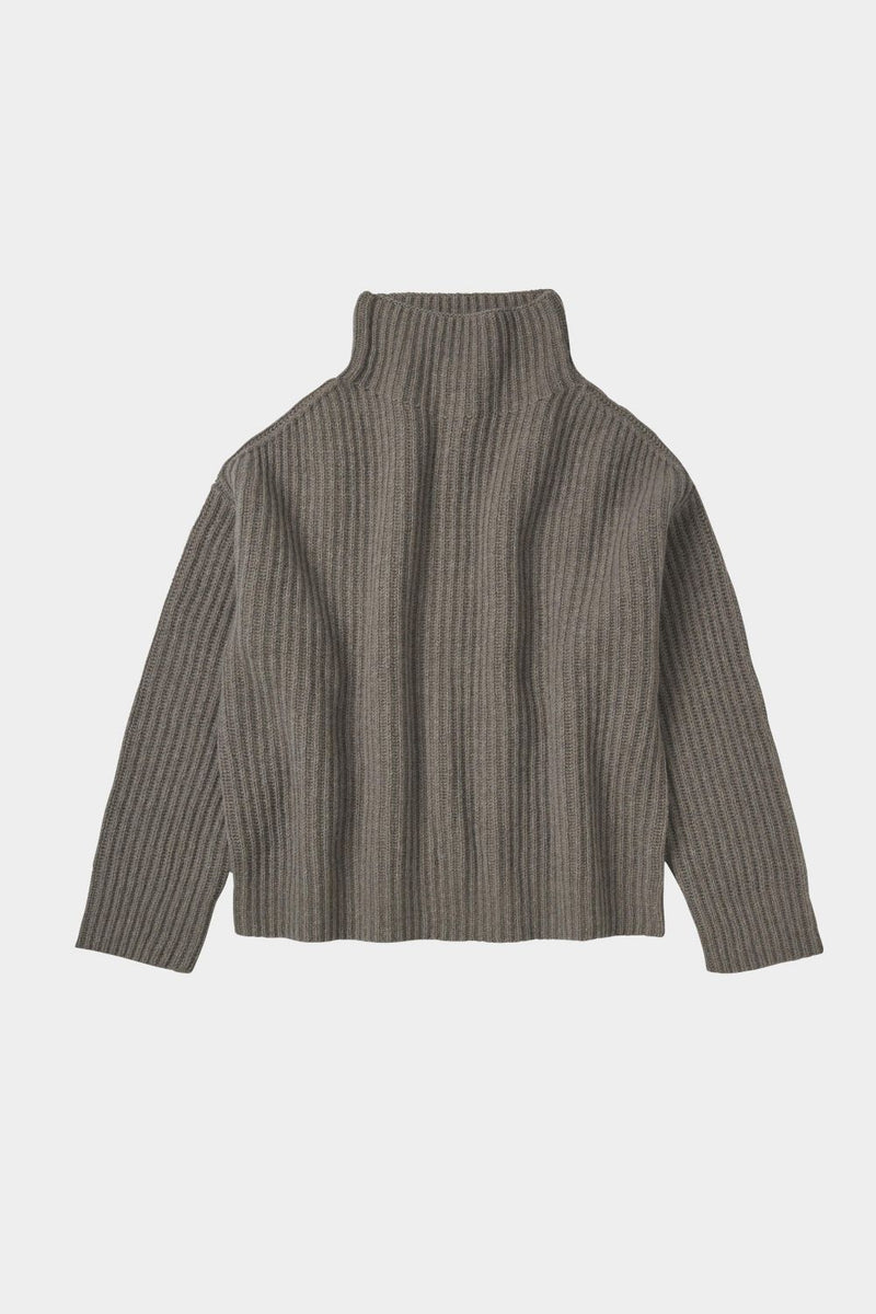 Lambswool Rib Sweater (Hazel Melange) - FUB