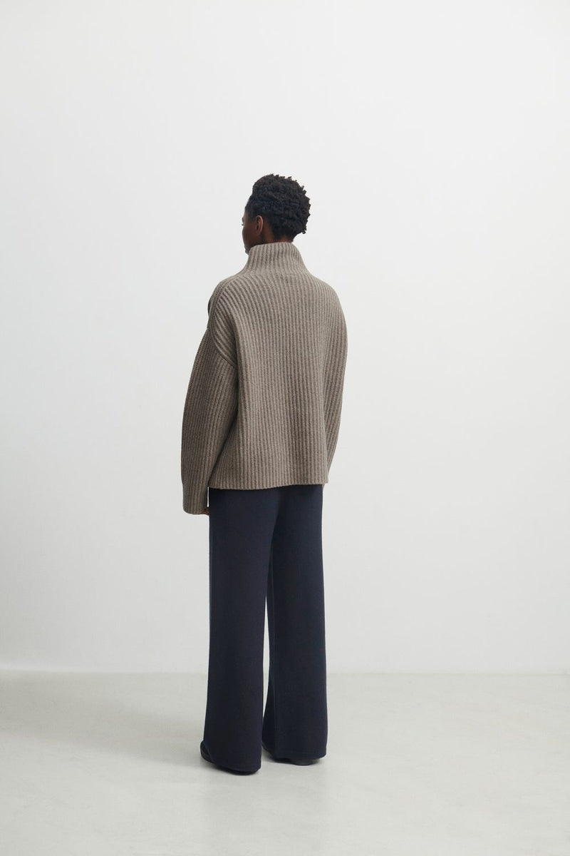 Lambswool Rib Sweater (Hazel Melange) - FUB