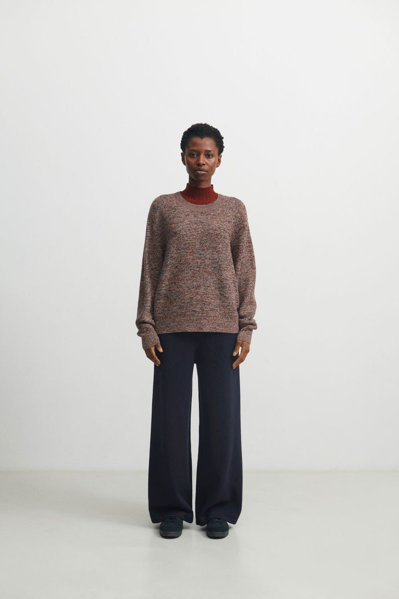 Melange Sweater (Ochre/Orange/Melange) - FUB