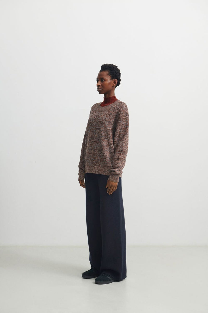 Melange Sweater (Ochre/Orange/Melange) - FUB