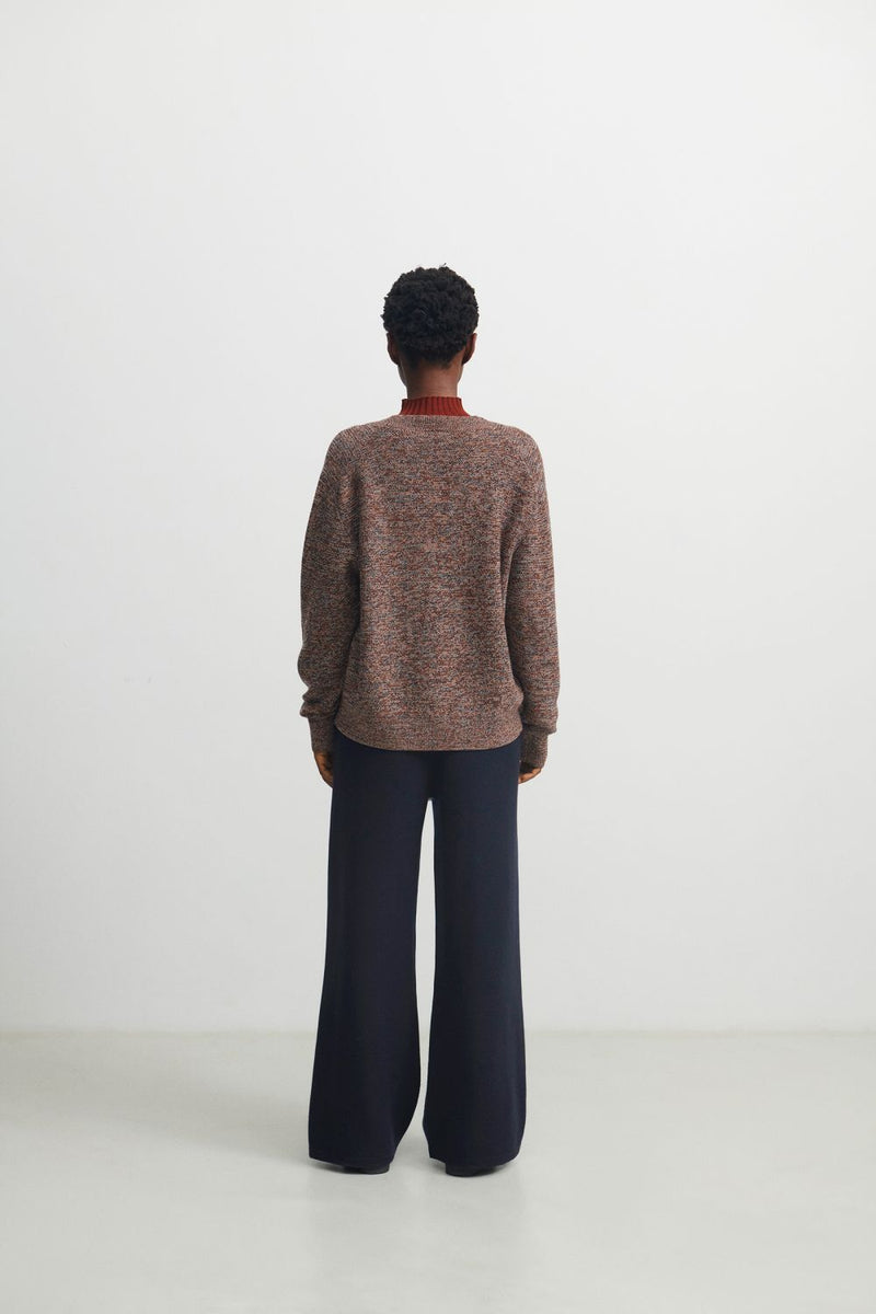 Melange Sweater (Ochre/Orange/Melange) - FUB