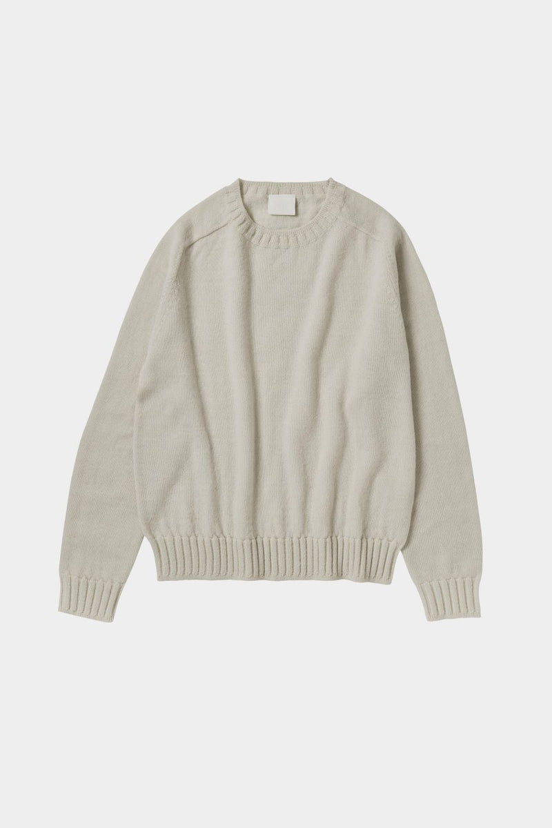 Raw Wool Light Sweater (Ecru) - FUB