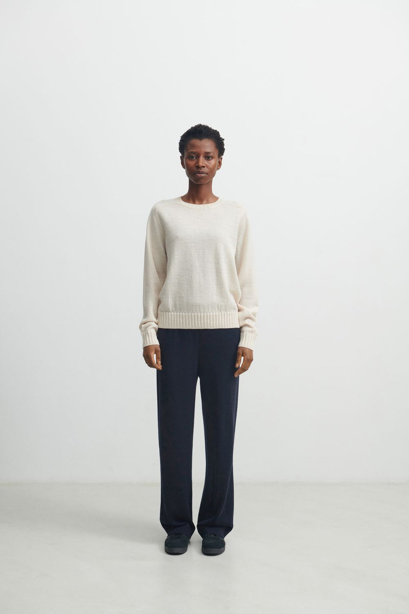 Raw Wool Light Sweater (Ecru) - FUB