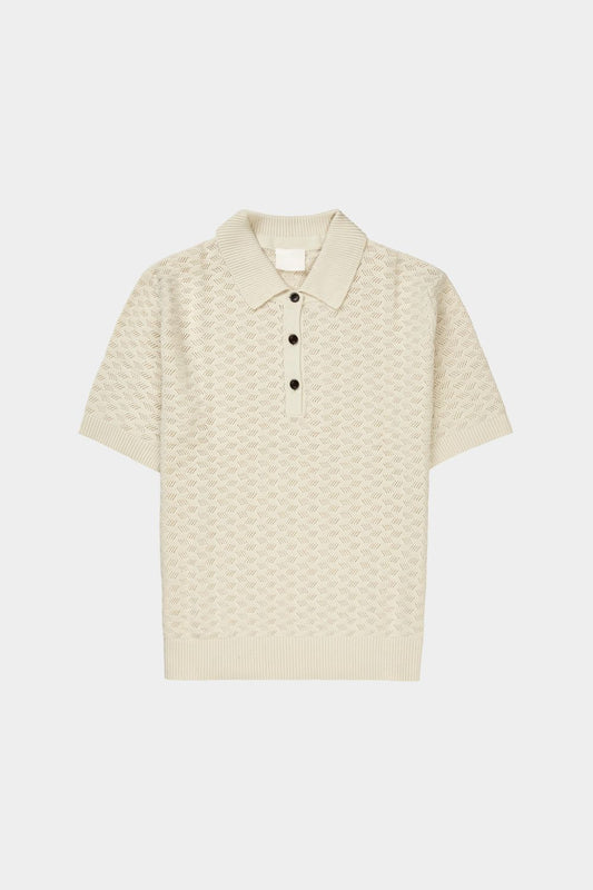 High Twist Polo (Ecru) - FUB