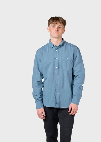 Benjamin Linen Shirt (Sky Blue) - Klitmøller