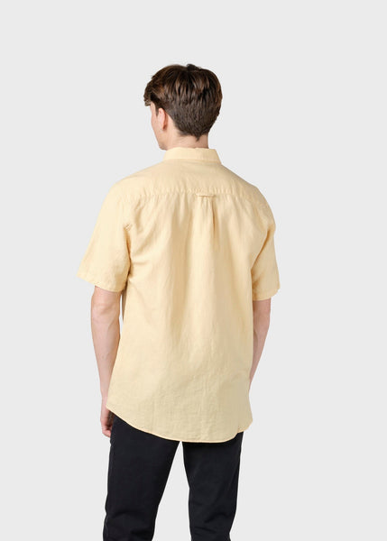 Mikkel Linen Shirt (Lemon Sorbet) - Klitmøller