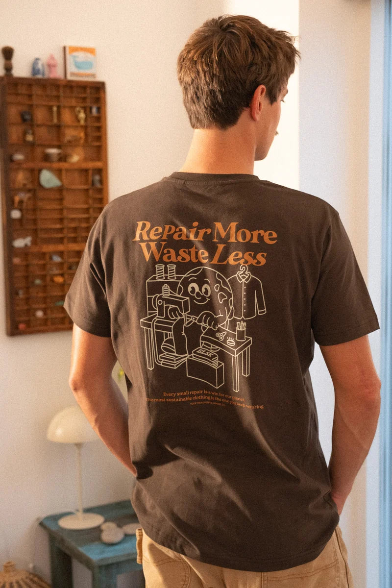 Repair BP Men's Brushed T-shirt Soil Brown - RES-RES