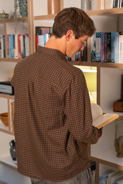 Light Flannel Men’s shirt Brown/Hazel Check